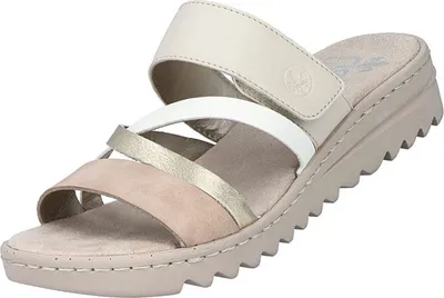 Produktbild von Rieker Komfort Pantoletten V4652-90 Damen 31353132393336 Beige 36 EU