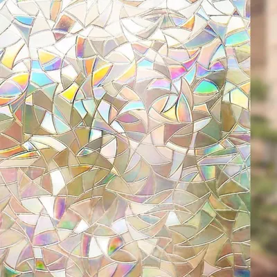 Fensterfolie, 3D Regenbogen, statisch haftend, 45x200/300 cm