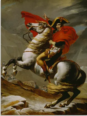 Produktbild von ARTland Glasbild Napoleon bei der Überquerung der Alpen. Größe: 45x60 cm