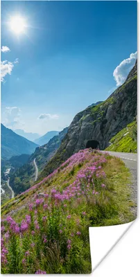 Produktbild von MuchoWow® Poster Schweiz - Alpen - Natur 75x150 cm - Dekoration für die Wände