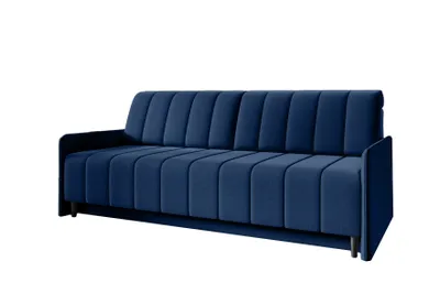 Produktbild von Schlafsofa KLARA, ausziehbare Polstercouch mit Schlaffunktion, Sofa mit Bettkasten, inklusive Kissen, Bonnell-Federkern, Monolith 77