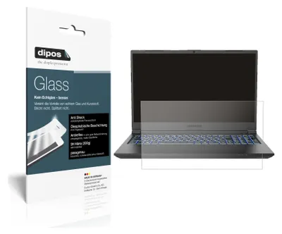 Produktbild von 2x Schutzfolie für Medion Erazer Crawler E10 matt - Anti-Shock 9H Folie dipos Glass Kunststoffglas