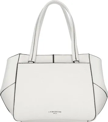Produktbild von Weißer Leder-Shopper mit Steinen