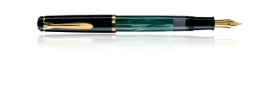 Produktbild von Classic M200 - Kolbenfüllhalter Grün-Marmoriert, Füllfederhalter
