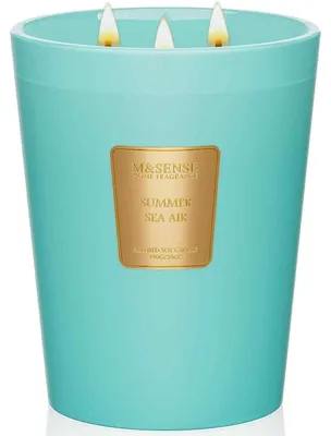 Productafbeelding van Geurkaars in glas, "Zeebries" XL, 990g, met 3 lonten, sojawas, brandduur: 150 uur