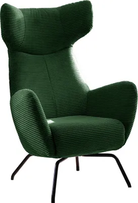 Produktbild von KAWOLA Sessel LOTTE Ohrensessel Cord smaragd