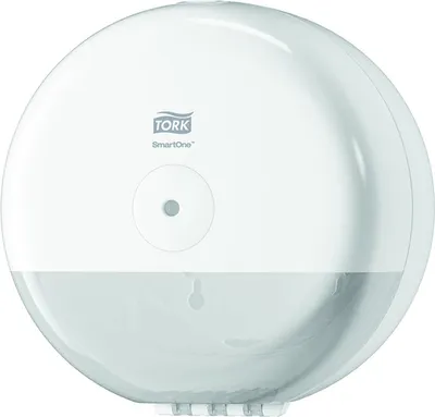 Produktbild von Tork 681000, Rollen-Toilettenpapierspender, Weiß, Kunststoff, 219 mm, 156 mm, 219 mm