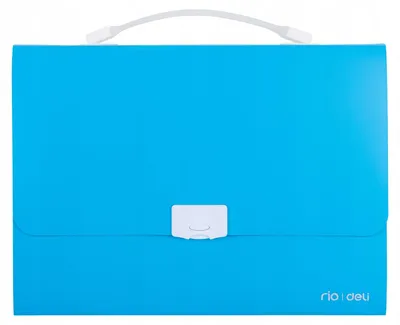 Produktbild von Deli Aktenordner mit Griff A4 13 Fächer Blau