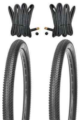 Produktbild von 2er Set 27.5 Zoll Fahrradreifen MTB 27.5x2.10" 52-584 inkl. Schläuche mit Autoventilen