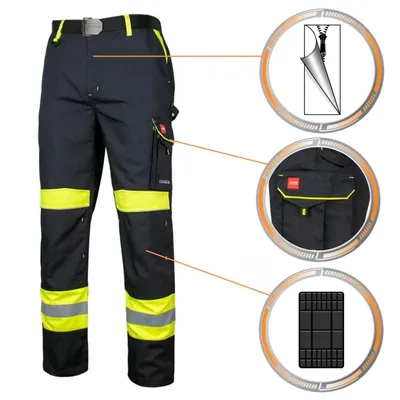 Produktbild von Arbeitskleidung ART.MaSter CLASSIC-VIS schwarz/gelb Bundhose 52