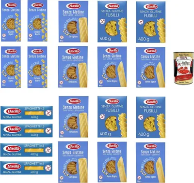 Produktbild von TESTPAKET senza Glutine Glutenfrei pasta nudeln 20 x 400G + Italian Gourmet polpa 400g