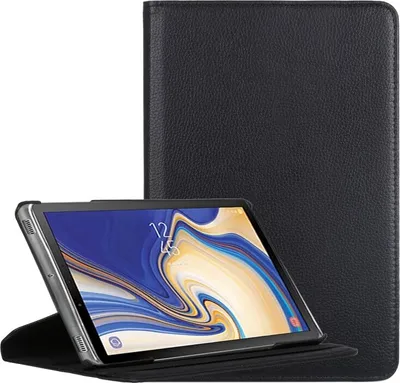 Produktbild von Tablet Tasche für Samsung Galaxy Tab S4 10.5 Leder Schutzhülle 360° Case Cover Schwarz