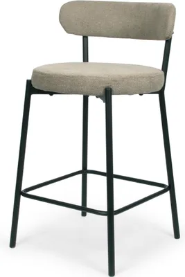 Image de Milton & Oldbrook Tabouret de bar bas Izola Taupe