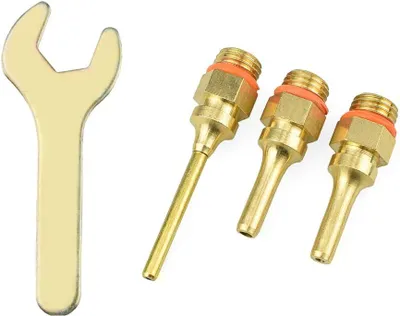 Imagen del producto de Boquillas de repuesto para soldador, de cobre, 38 mm, paquete de 3 unidades, para proyectos de bricolaje
