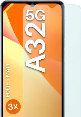 Produktbild von moex® 3x Schutzfolie kompatibel mit Samsung Galaxy A32 5G - Displayschutzfolie Anti Reflex Folie, Matt