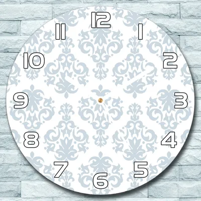 Produktbild von Wanduhr aus Glas Rund fi 30 Vintage blau grau Quarz Deko Schlafzimmer Büro