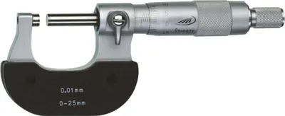 Produktbild von HELIOS PREISSER 0800501 Micrometer 0 - 25 mm Reading: 0.01 mm DIN 863-1
