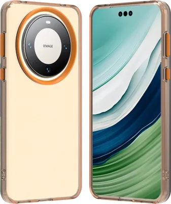 Produktbild von Handyhülle für Huawei Mate 60 Pro+ Schlank Durchscheinend Matt Stoßfest Schutzhülle Orange