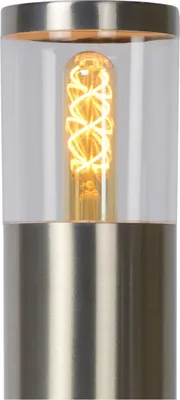 Produktbild von Lucide Lucide FEDOR - Sockelleuchte - 1xE27 - IP44 - Mattchrom