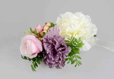 Produktbild von Blumenmix Kunstblumen L.21cm Rosa Hochzeit Tischdeko Deko Seidenblumen Rosen formano
