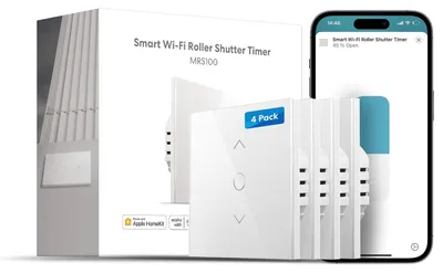 Meross WLAN-Rollladenschalter mit Unterstützung für HomeKit, Alexa und Google Ho – Produktbild 1
