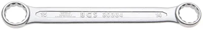 Image de BGS 30334 Clé polygonale double, extra plate, 14 x 15 mm