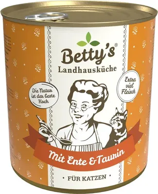 Produktbild von Betty's Landhausküche Cat - Dosen 6x800g | Ente