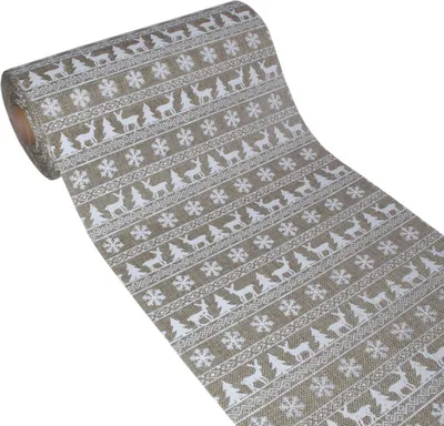 Produktbild von Shabby-Chic Tischläufer "Winterwald" - 280mm - 15m - Natur-Weiss - 74-280-15-50