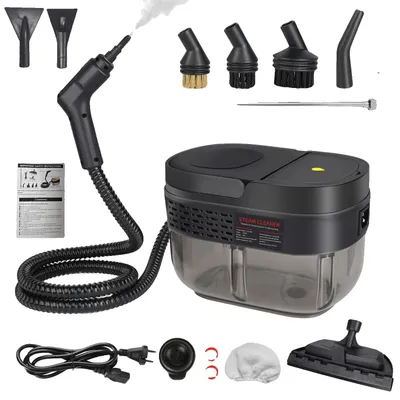 Productafbeelding van Stoomreiniger voor hoge temperaturen, 2500W vermogen, 1600 ml waterreservoir, 3 BAR druk, zwart