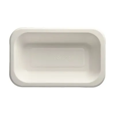 Produktbild von Papstar Siegelschalen aus Zuckerrohr, 15 x 24 cm, weiß 5 x 100 Stück
