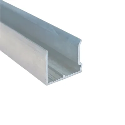 Produktbild von Alu-Abschlussprofil für Stegplatten aus XT PC PMMA Acrylglas Aluminium U-Profil mit Tropfkante (Stärke 16mm - Länge 1200mm)