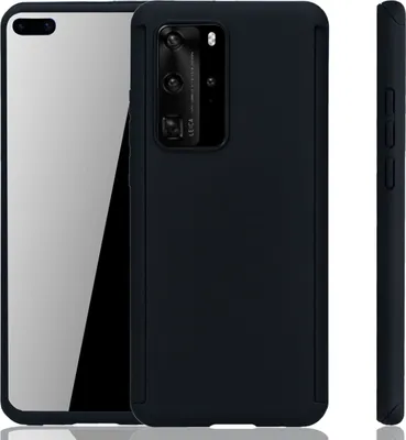 Produktbild von Handyhülle Schutzhülle für Huawei P40 Full Case Cover Displayschutz 360 Schwarz