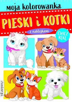 Zdjęcie produktu dla Pieski i Kotki. Kolorowanka dla dzieci