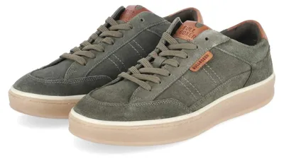 Productafbeelding van Bullboxer heren lage sneaker, groen, leer, maat: 43