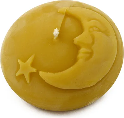 Produktbild von IMKERSHOP Schwimmbienenwachskerze Mond und Stern