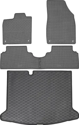 Productafbeelding van RIGUM 437287: Bagageruimtebeschermer + RIGUM 905151: Vloermatten - Geschikt voor Volkswagen ID.3 crossover vanaf 11.2019, AV2 voor. - Montage