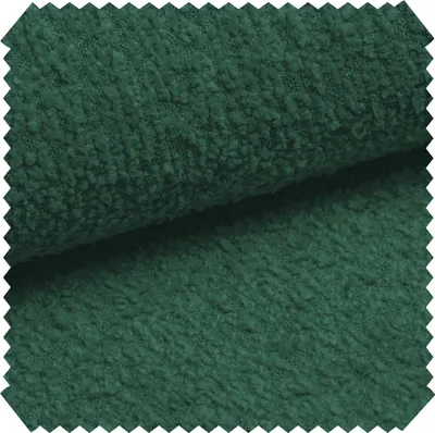 Produktbild von novely® ABEL - Flauschiger Bouclé-Polsterstoff - Recycelter Stoff - Schwer Entzündbarer Möbelstoff - UV-Beständige Meterware 1lfm - Farbe: 09 Dunkelgrün
