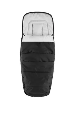 Produktbild von Easywalker Fußsack Eclipse Black – warmer, gepolsterter Kinderwagen-Fußsack mit Reißverschluss & Druckknöpfen, kompatibel mit Easywalker Kinderwagen