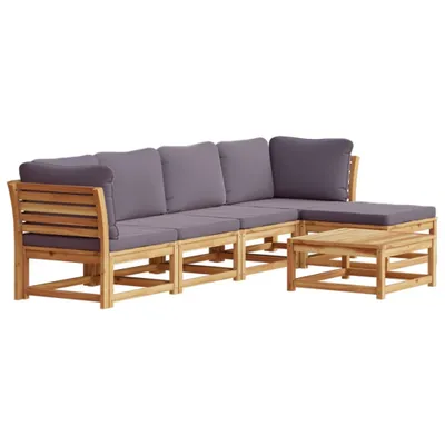 Zdjęcie produktu dla VidaXL 3214310, Ciemny Szary, Drewno akacjowe, 110 kg, Dorośli i dzieci, 630 mm, 630 mm