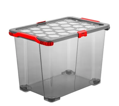 Image de Coffre avec. 65 l EVO TOTAL PROTECTION, Couleur:Anthracite & Rouge