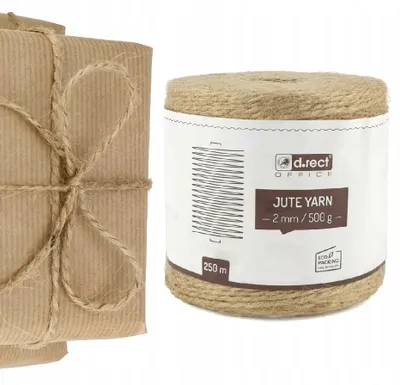 Zdjęcie produktu dla Sznurek Jutowy Ozdobny Naturalny Juta 2Mm500G 250M