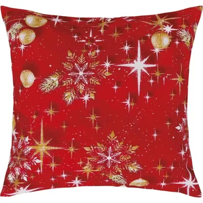 Produktbild von Weihnachts-Kissenbezug - 45x45 cm - Gold,Grau