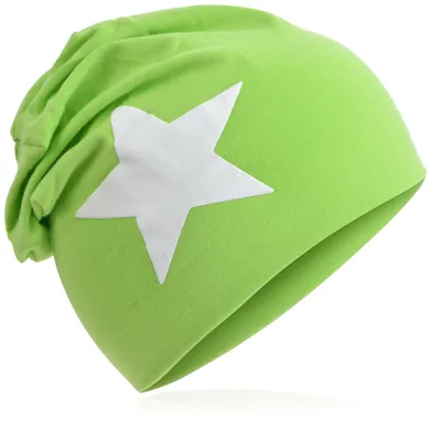 Produktbild von Kinder Beanie Gross Stern Gruen S