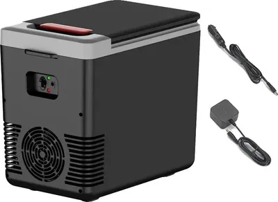 Imagen del producto de Mini refrigerador, compatible con doble uso, diseño portátil, color