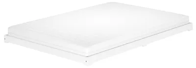 Produktbild von Weißes Futonbett platzsparend extra niedriges Bodenbett 140x200 Kiefer V-60.47W-14Rollrost und Matratze inkl.