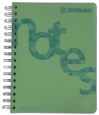 Obrázek produktu pro DONAU 7526201-06 College pad PP Cover - A5, kostkovaný, zelený