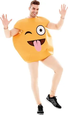 Produktbild von Emoticon-Überwurf 'albernes Zungenstrecken'