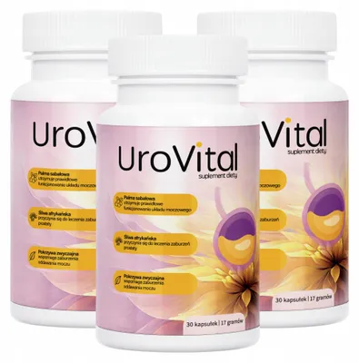 Productafbeelding van Urovital supplement voor de urinewegen, 3 x 30 capsules