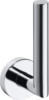 Produktbild von BOMEGA Reservepapierrollenhalter Messing Chrom poliert 55x165x65 mm für Bad & WC >> zum Bohren oder Kleben