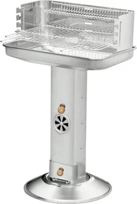Produktbild von XXL Grill Säulengrill Standgrill eckig Holzkohlegrill